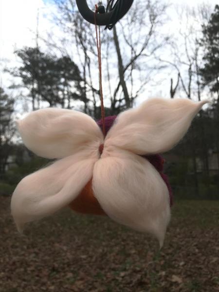 Painted Lady Fairy Needle Felted Wee Witch, Garden Witch, Ornament, Waldorf picture