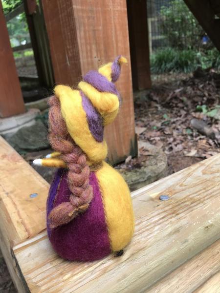 Lughnasadh Needle Felted Wee Witch, Harvest Witch, Waldorf, Thanksgiving, Fire Festival Doll picture