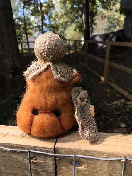 Samhain Spirit Needle Felted Wee Doll, Trick R Treat, Halloween Rules picture