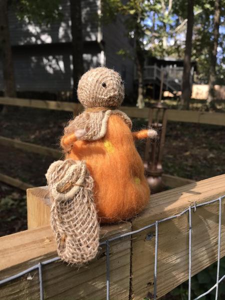 Samhain Spirit Needle Felted Wee Doll, Trick R Treat, Halloween Rules