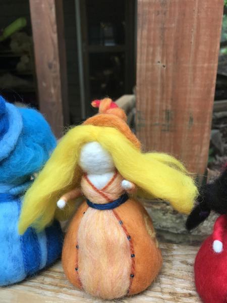 Pretty Planet Princesses Needle Felted Wee Witch, Waldorf, Zodiac, Decoration, Doll, Anime, Manga, Fan Art, Fan Girl picture