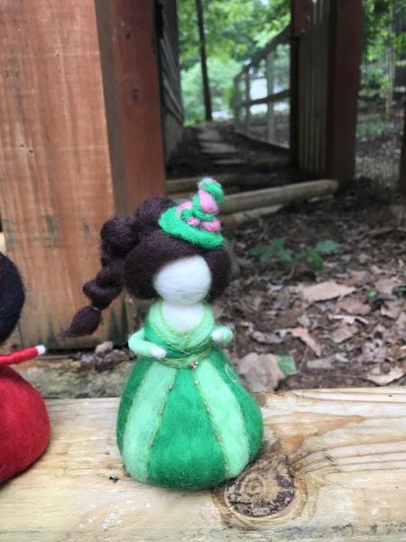 Pretty Planet Princesses Needle Felted Wee Witch, Waldorf, Zodiac, Decoration, Doll, Anime, Manga, Fan Art, Fan Girl picture