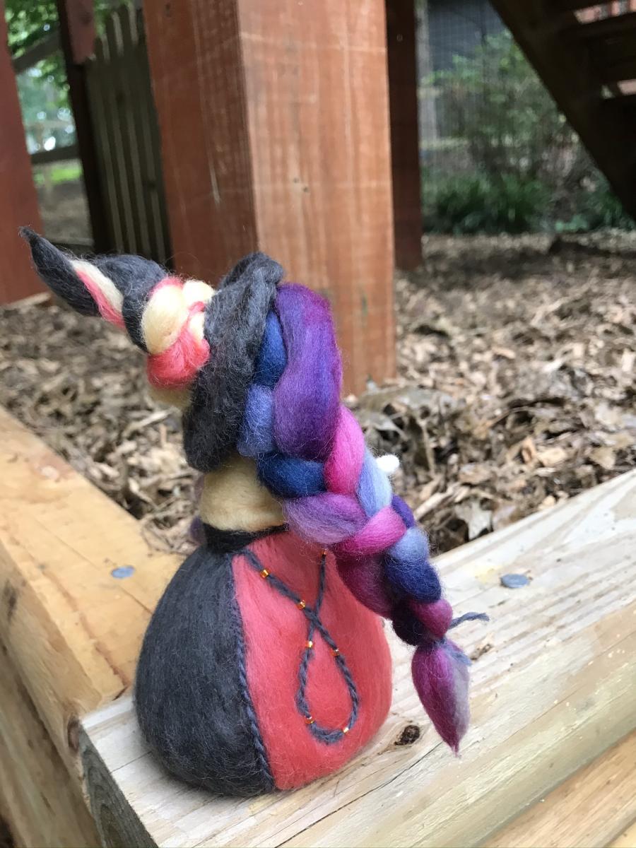 Zorya Utrennyaya Needle Felted Wee Witch, Morning Star, Waldorf, Decoration picture