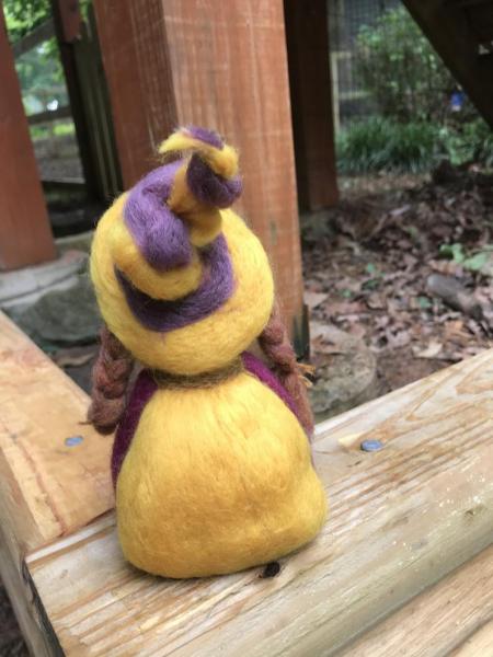 Lughnasadh Needle Felted Wee Witch, Harvest Witch, Waldorf, Thanksgiving, Fire Festival Doll picture