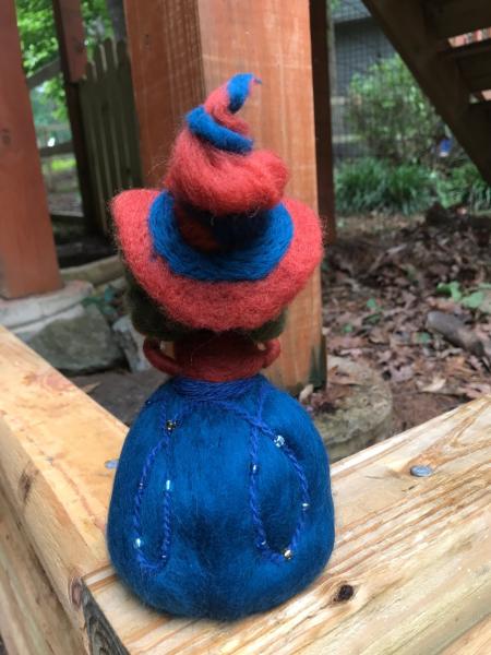 Mabon Needle Felted Wee Witch, Alben Elfed, Harvest Witch, Balance, Waldorf, Autumn Equinox picture