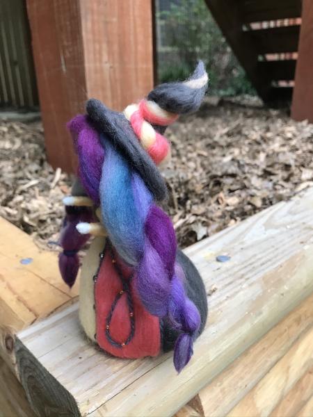 Zorya Utrennyaya Needle Felted Wee Witch, Morning Star, Waldorf, Decoration picture