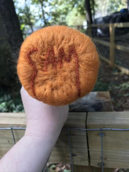 Samhain Spirit Needle Felted Wee Doll, Trick R Treat, Halloween Rules picture