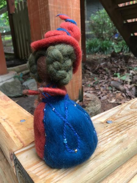 Mabon Needle Felted Wee Witch, Alben Elfed, Harvest Witch, Balance, Waldorf, Autumn Equinox picture