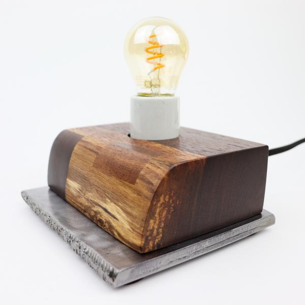 walnut and steel mood/night light picture