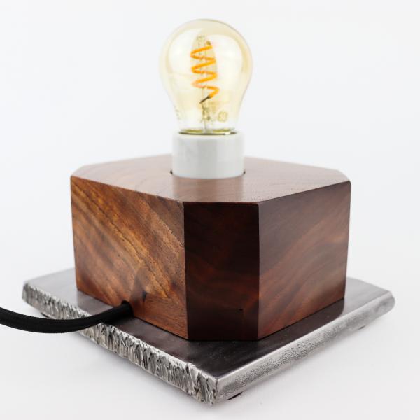 walnut and steel mood/night light picture