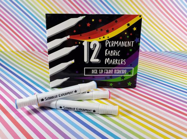 Scribbler Experiment Dual Tip Permanent Fabric Markers picture