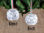 Bear Coloring Ornament