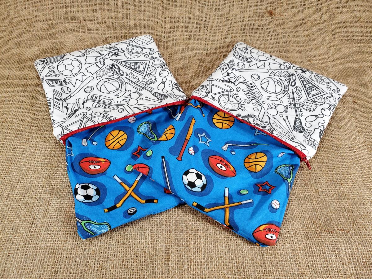Sports Coloring Zipper Pouch picture
