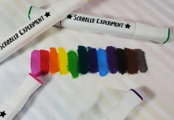 Scribbler Experiment Dual Tip Permanent Fabric Markers picture