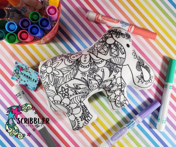 Elephant Coloring Plush picture