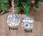 Joy Coloring Ornament