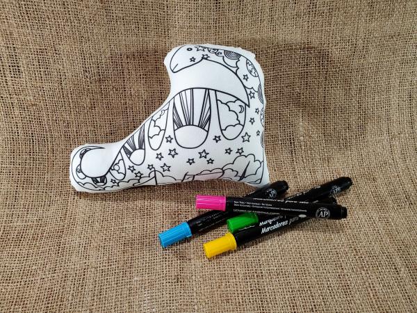 Brontosaurus Coloring Plush picture