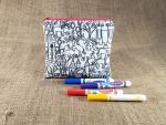 Castles and Unicorns Coloring Zipper Pouch
