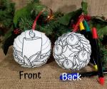 Candle Coloring Ornament