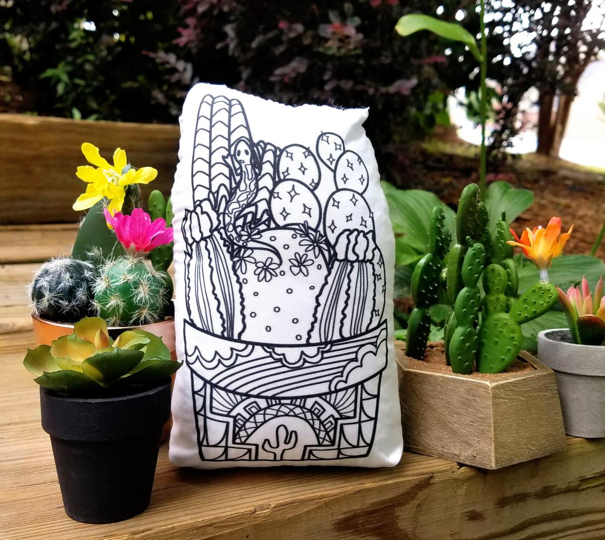 Succulent Coloring Plush picture