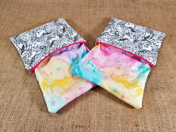 Rainbow Unicorn Coloring Zipper Pouch picture