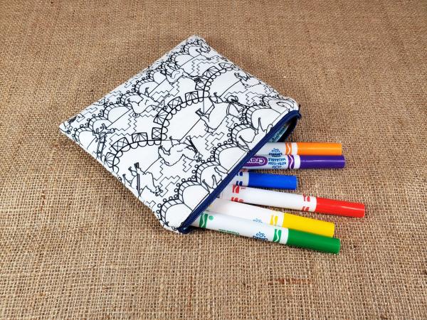 Llama Coloring Zipper Pouch picture