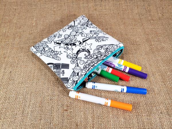 Space Coloring Zipper Pouch picture