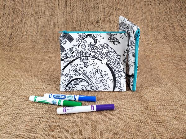 Space Coloring Zipper Pouch picture