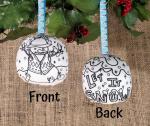 Let It Snow Coloring Ornament