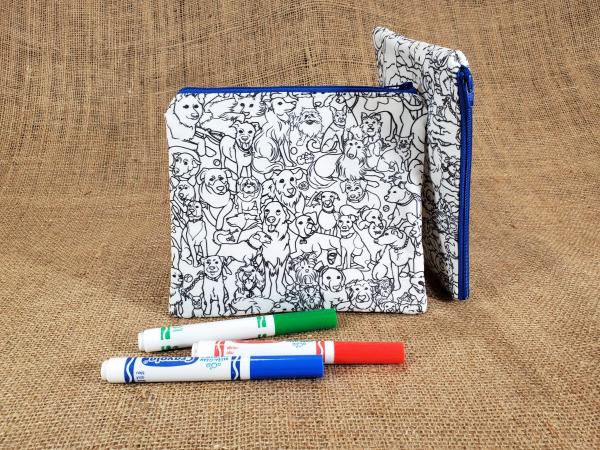 Dog Coloring Zipper Pouch picture