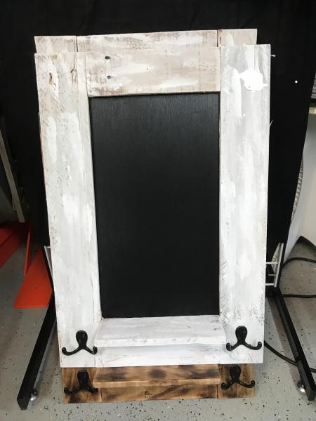 Chalkboard-Key Rack - White picture