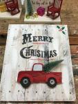 3-D Merry Christmas Sign - Black