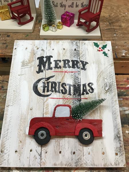 3-D Merry Christmas Sign - Black picture