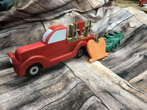 Red Truck - Tabletop, w/ 3 inserts picture