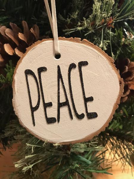 Skinny Peace Ornament picture