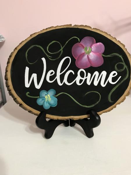 Tabletop sign - Welcome - large picture