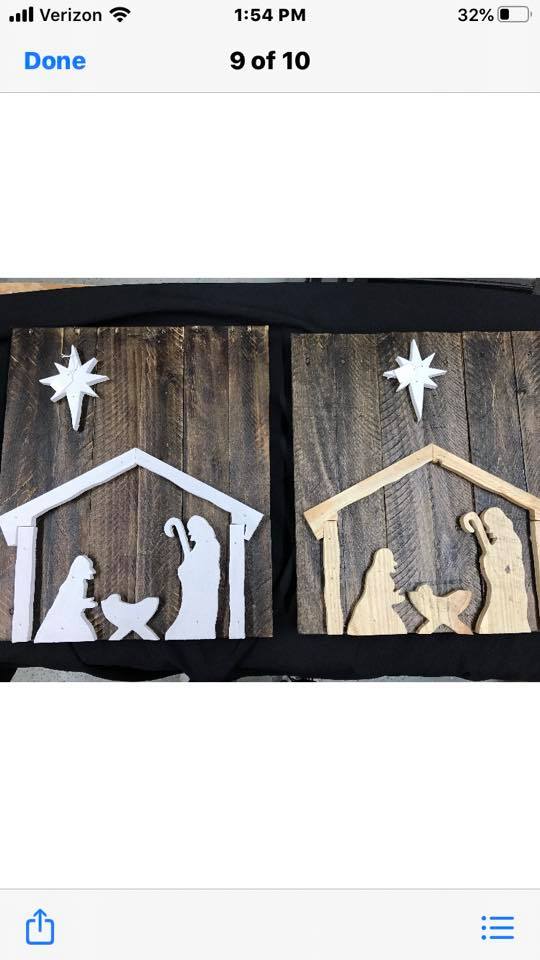 3D Nativity - painted picture