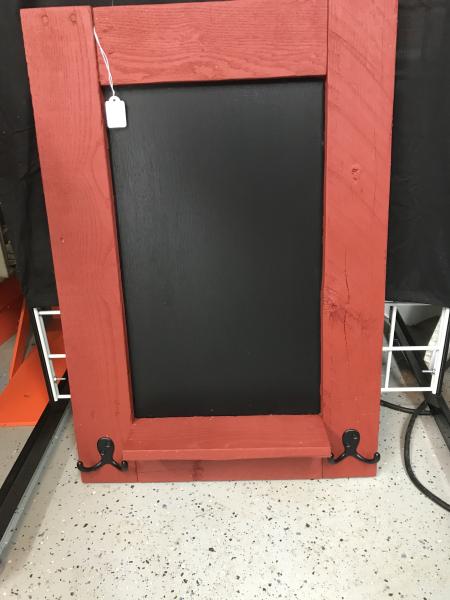 Chalkboard-Key Rack - Red