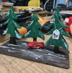 Mantle Trees w/ Little Red Truck