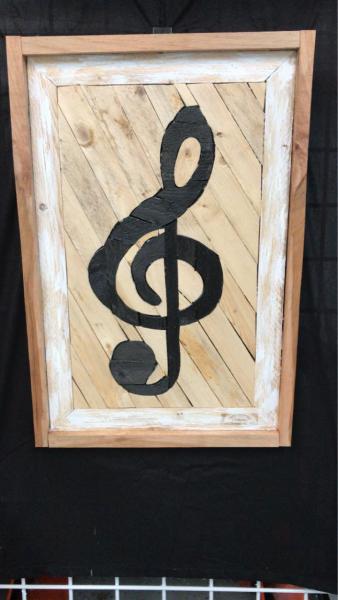 Treble Clef Lath Art picture