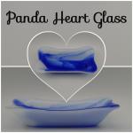 3” x 6” Rectangle Dish – White w/Cobalt Blue Swirl