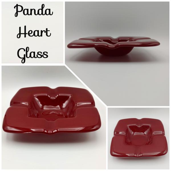 Square Cigar Ashtray – Deep Red Opal picture