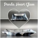 4” x 6” Dish – Black/White/Clear Swirl