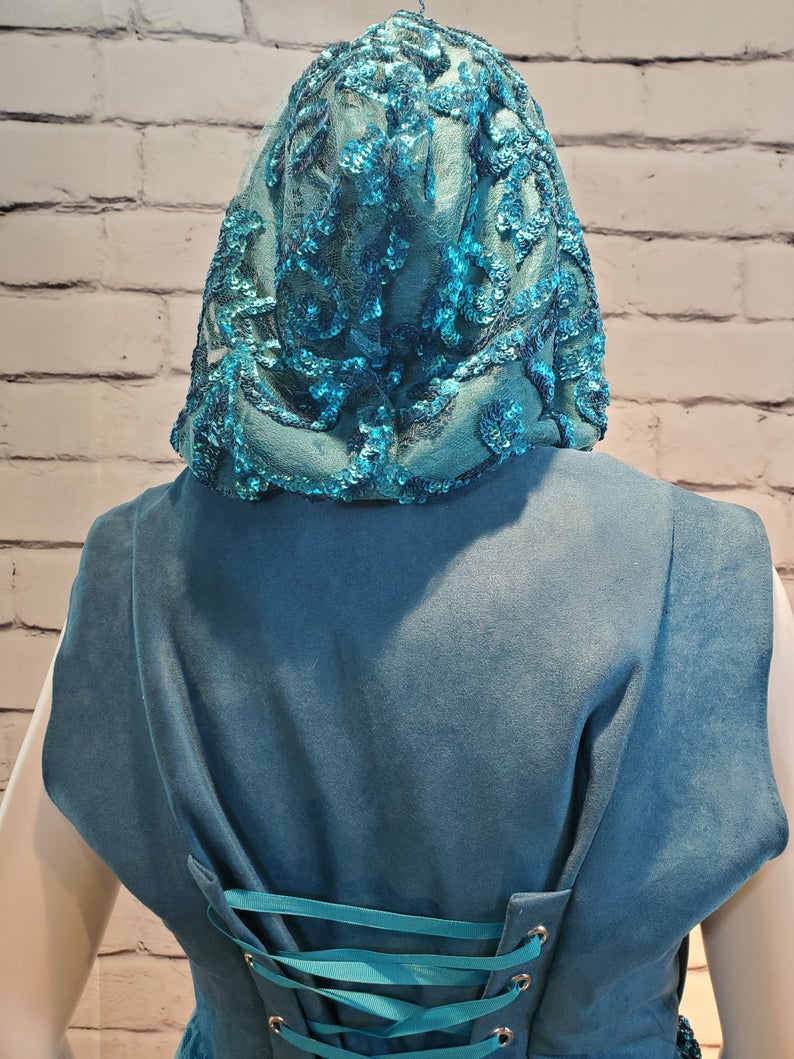 Turquoise Sequin Light Catching WhmZ: Plus Size picture