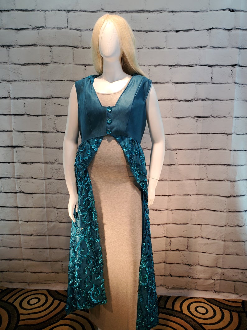 Turquoise Sequin Light Catching WhmZ: Plus Size picture