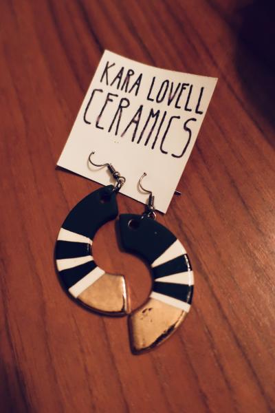 Black and Gold Earrings picture