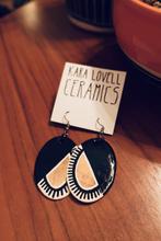 Black and Gold Earrings