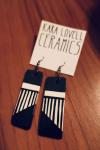 Black and White Earrings