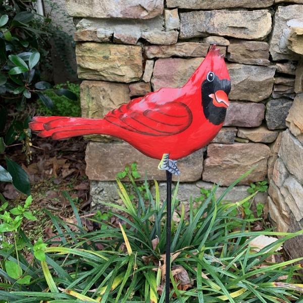 Cardinal Garden Stake