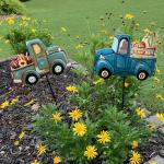 Fall Truck Garden Stake